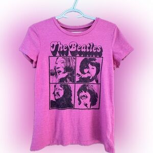 The Beatles Pink Graphic T-Shirt